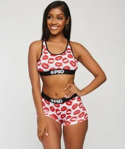 PSD Underwear Red Lips Boy Short
