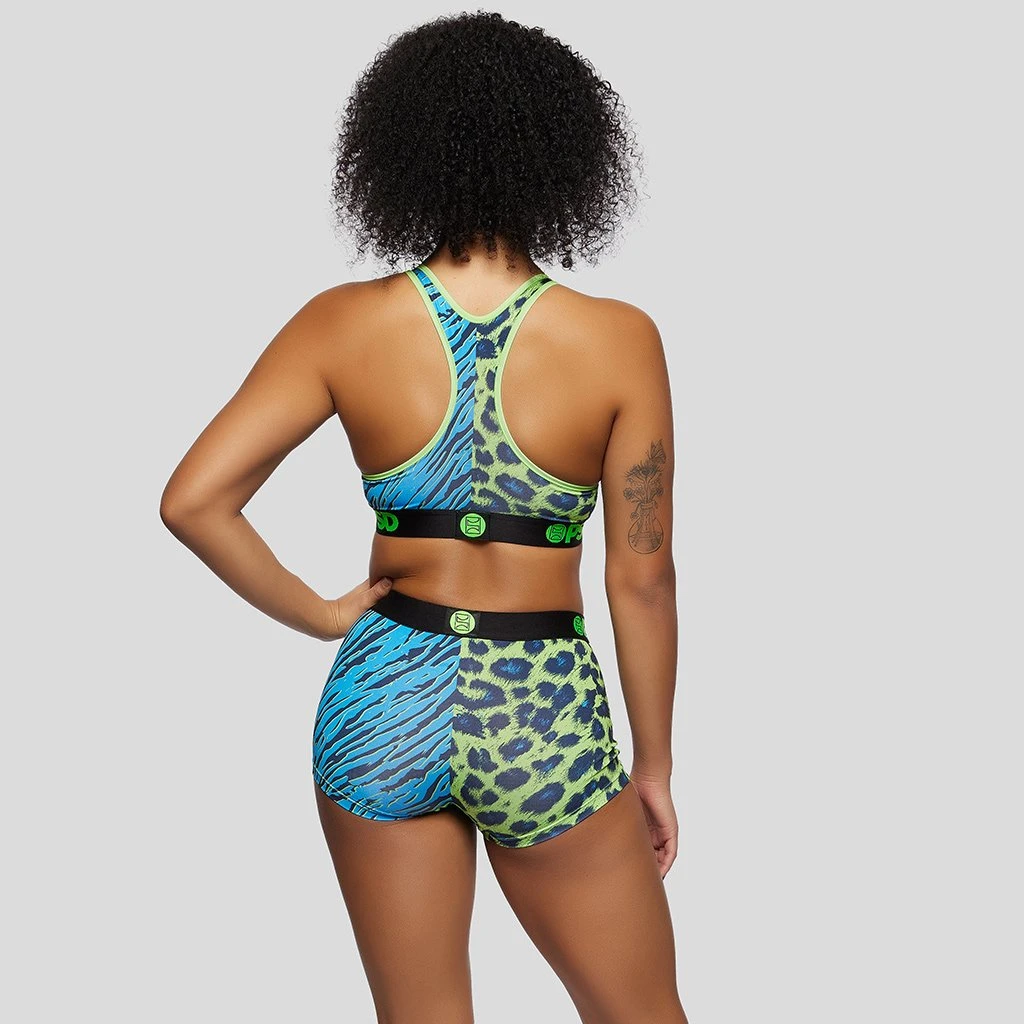 PSD Underwear Warface Neon Cats Blue Boy Short 3 PSD Underwear Warface Neon Cats Blue Boy Short