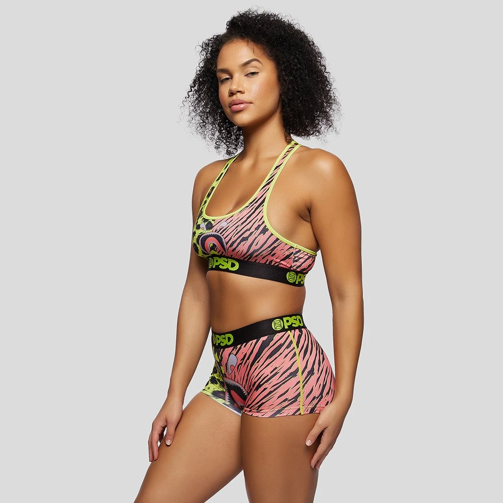 PSD Underwear Warface Neon Cats Red Boy Short 2 PSD Underwear Warface Neon Cats Red Boy Short