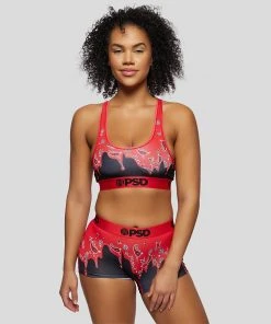 PSD Underwear Bandana Melt Red Boy Short