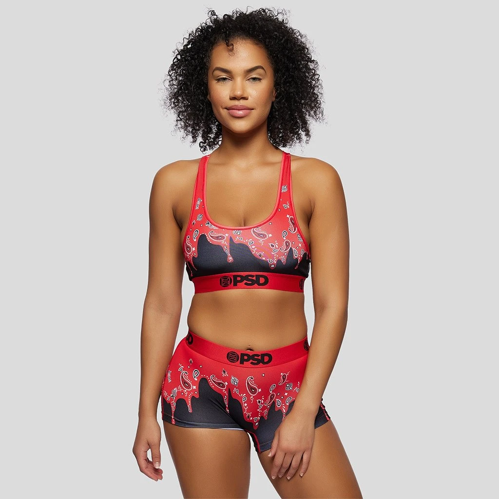 PSD Underwear Bandana Melt Red Boy Short 1 PSD Underwear Bandana Melt Red Boy Short