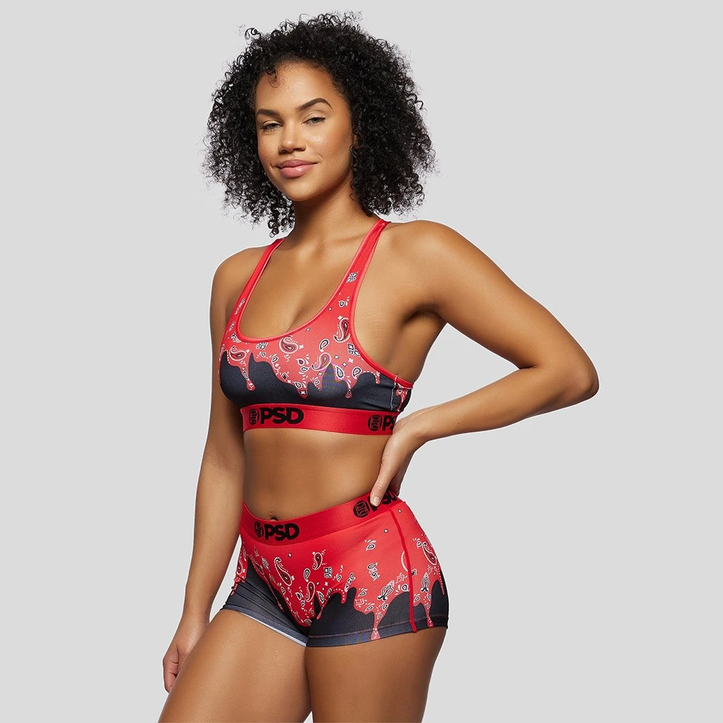 PSD Underwear Bandana Melt Red Boy Short 2 PSD Underwear Bandana Melt Red Boy Short