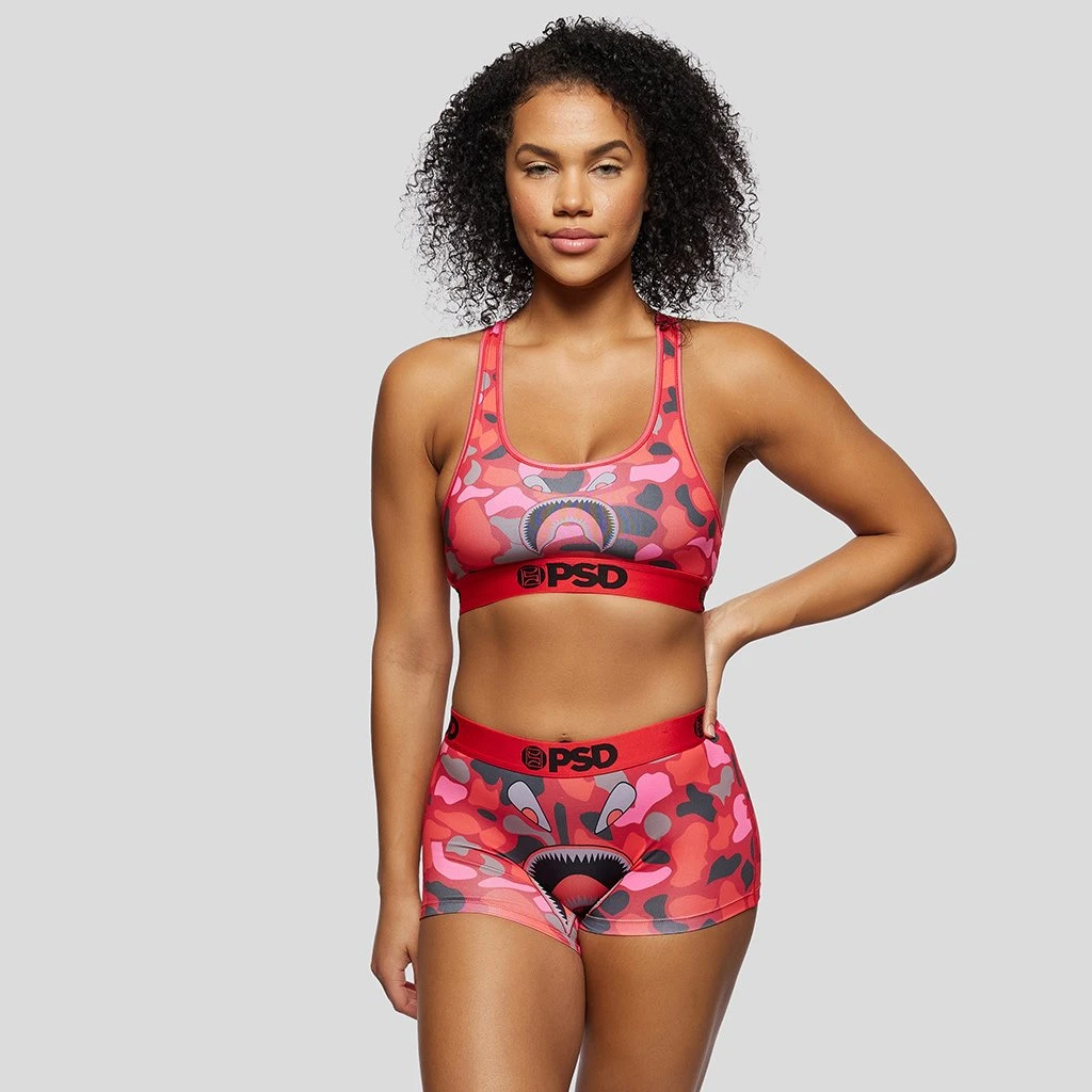 PSD Underwear Warface Red Punch Sports Bra PSD Underwear Warface Red Punch Sports Bra