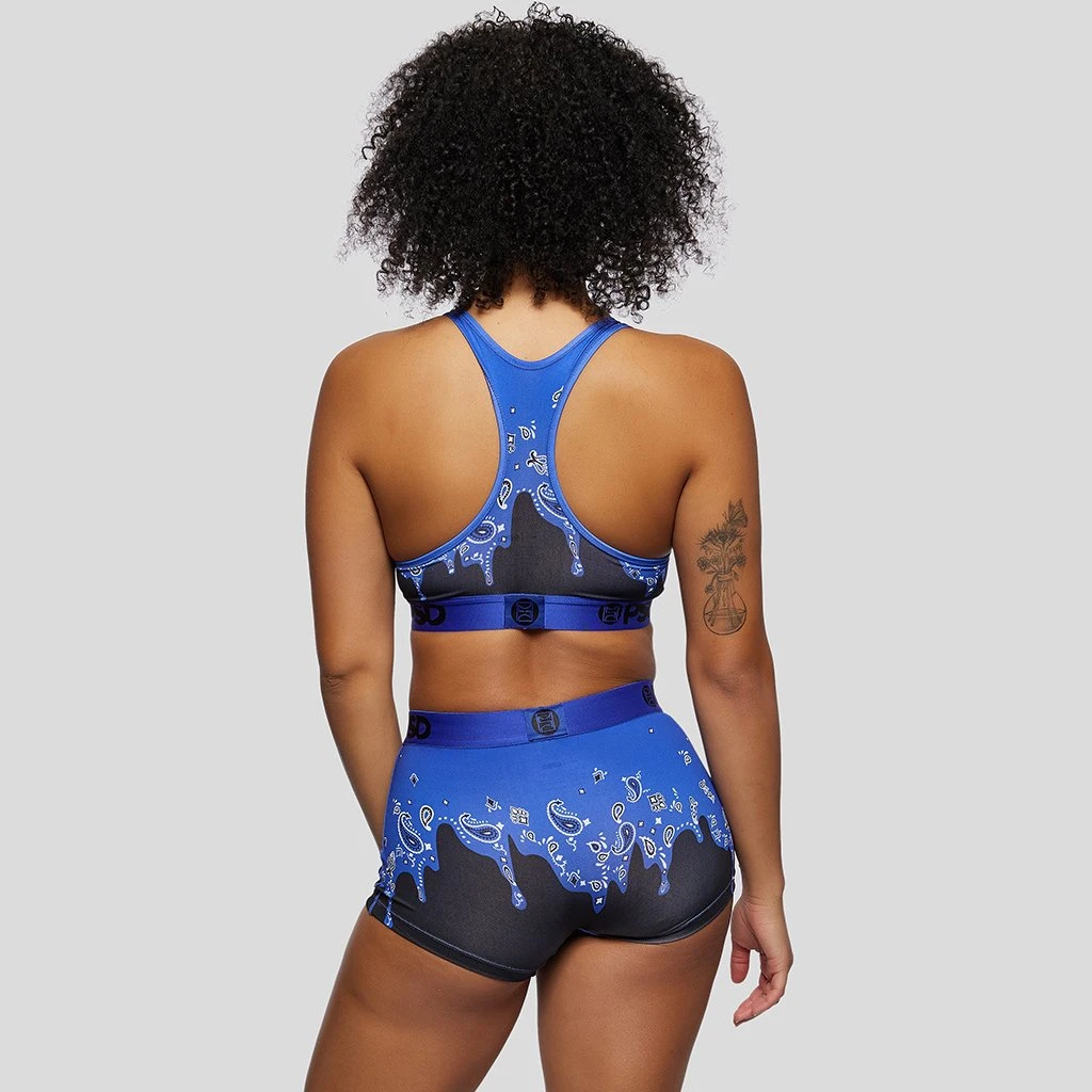 PSD Underwear Bandana Melt Blue Sports Bra 2 PSD Underwear Bandana Melt Blue Sports Bra
