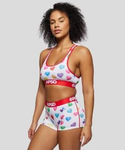 PSD Underwear Heart Emojis Sports Bra
