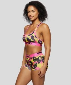 PSD Underwear Acid Smiles Sports Bra