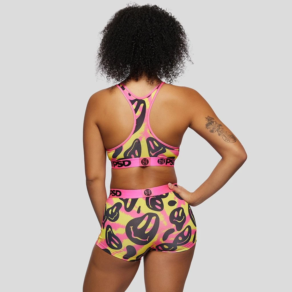 PSD Underwear Acid Smiles Sports Bra 3 PSD Underwear Acid Smiles Sports Bra