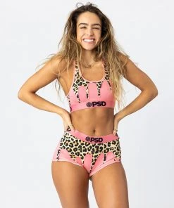 PSD Underwear Sommer Ray - Cheetah Drip Sports Bra