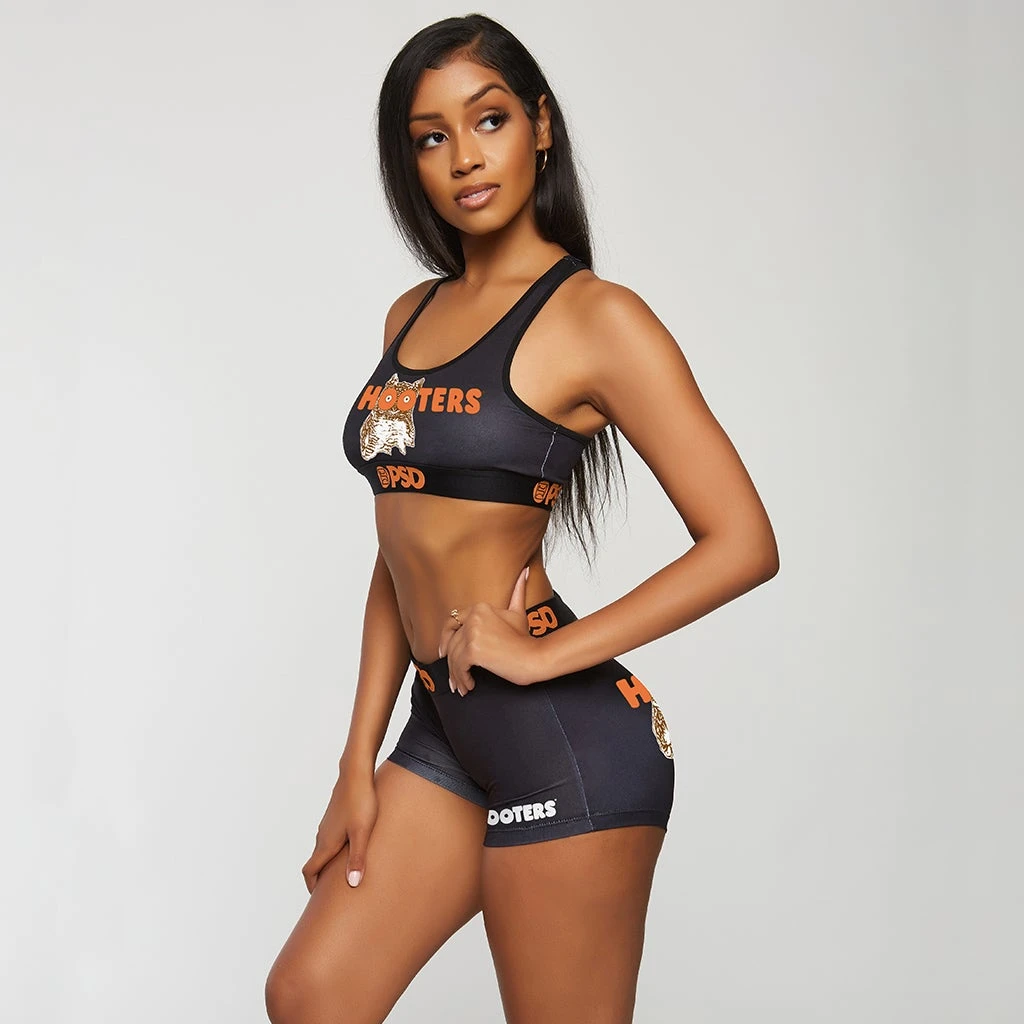PSD Underwear Hooters - Uniform Black Sports Bra 2 PSD Underwear Hooters - Uniform Black Sports Bra