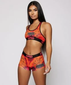 PSD Underwear Naruto - Dark Tie Dye Line Work Sports Bra
