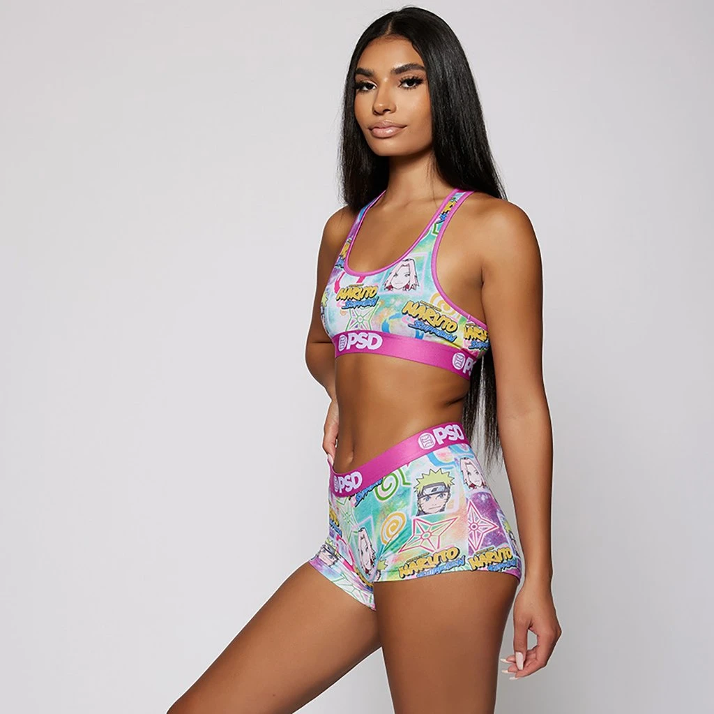 PSD Underwear Naruto - Tie Dye Icons Sports Bra 2 PSD Underwear Naruto - Tie Dye Icons Sports Bra