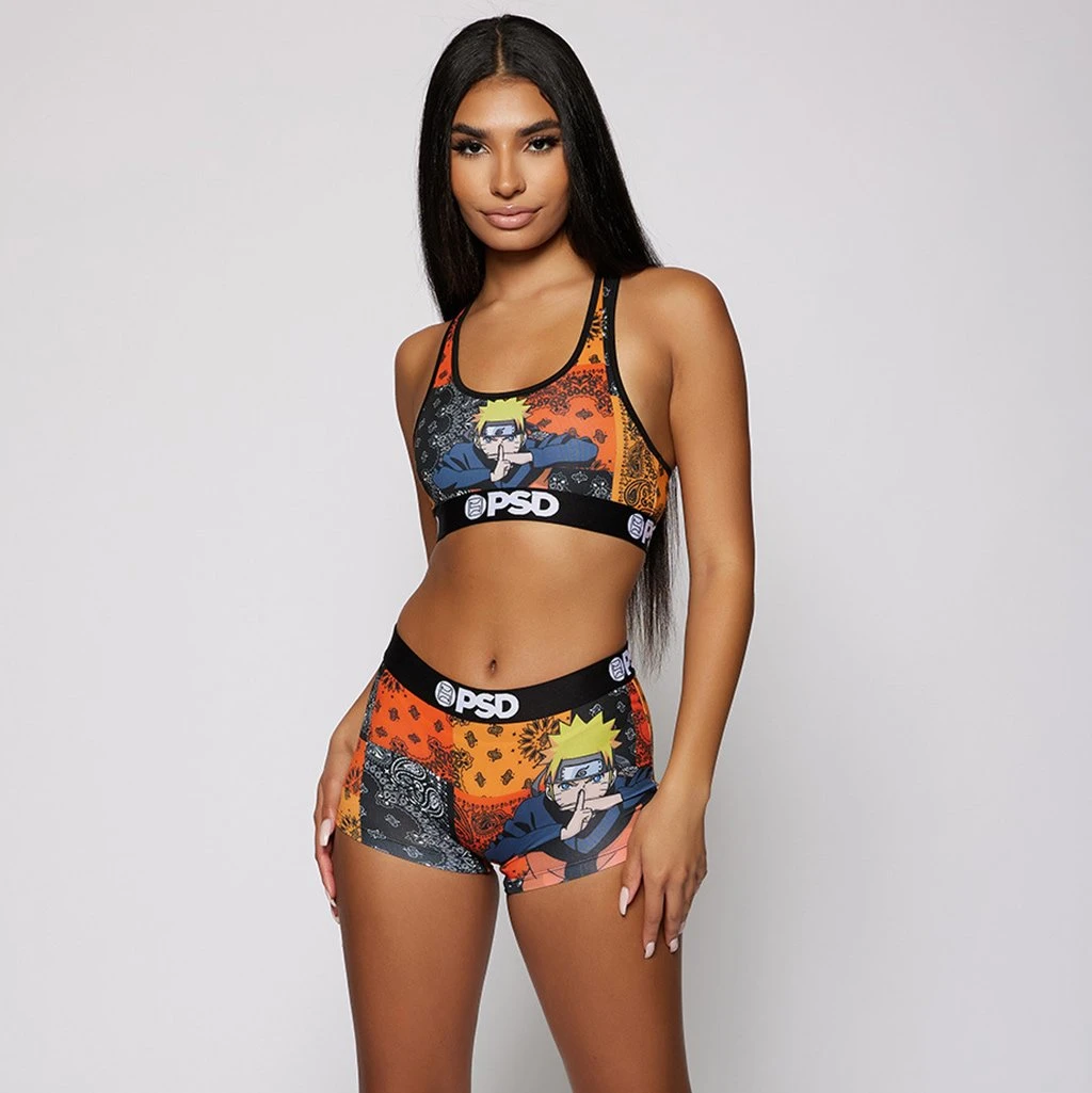 PSD Underwear Naruto - Patches Sports Bra 1 PSD Underwear Naruto - Patches Sports Bra