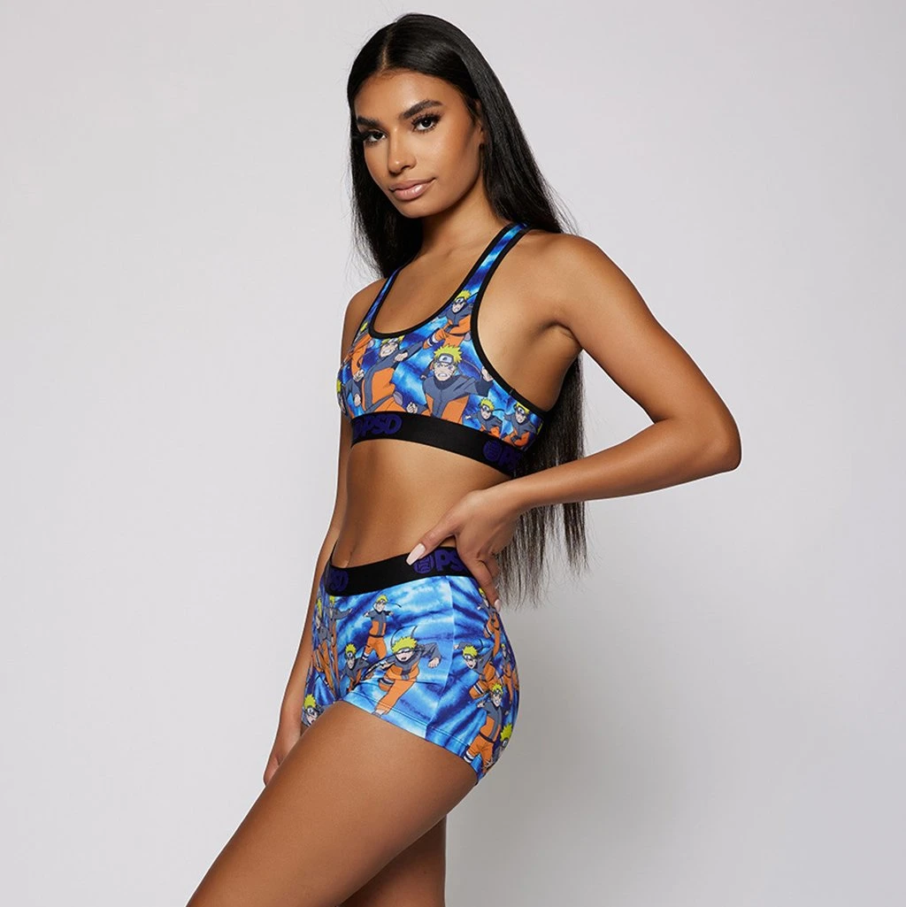 PSD Underwear Naruto - Tie Dye Clone Jutsu Sports Bra 2 PSD Underwear Naruto - Tie Dye Clone Jutsu Sports Bra