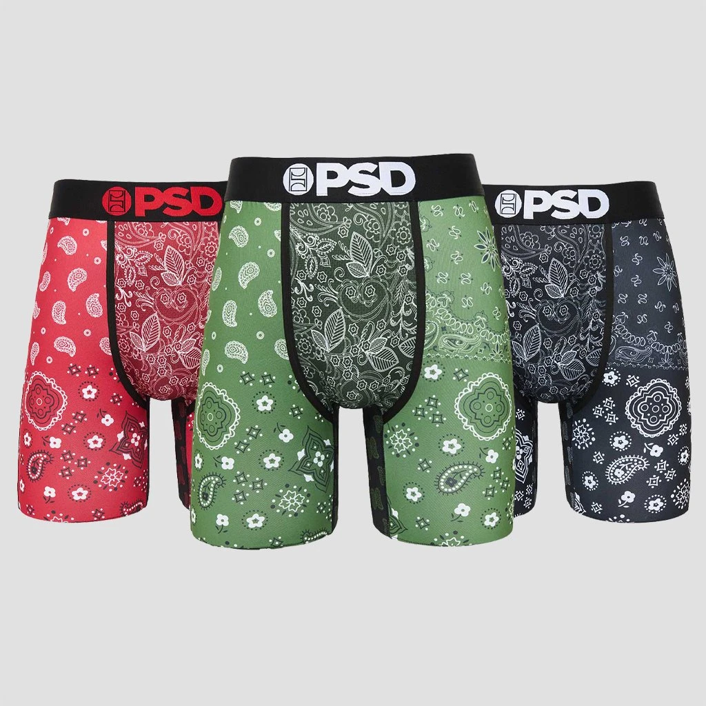 PSD Underwear 3 PACKS Core Bandana 3-Pack PSD Underwear 3 PACKS Core Bandana 3-Pack