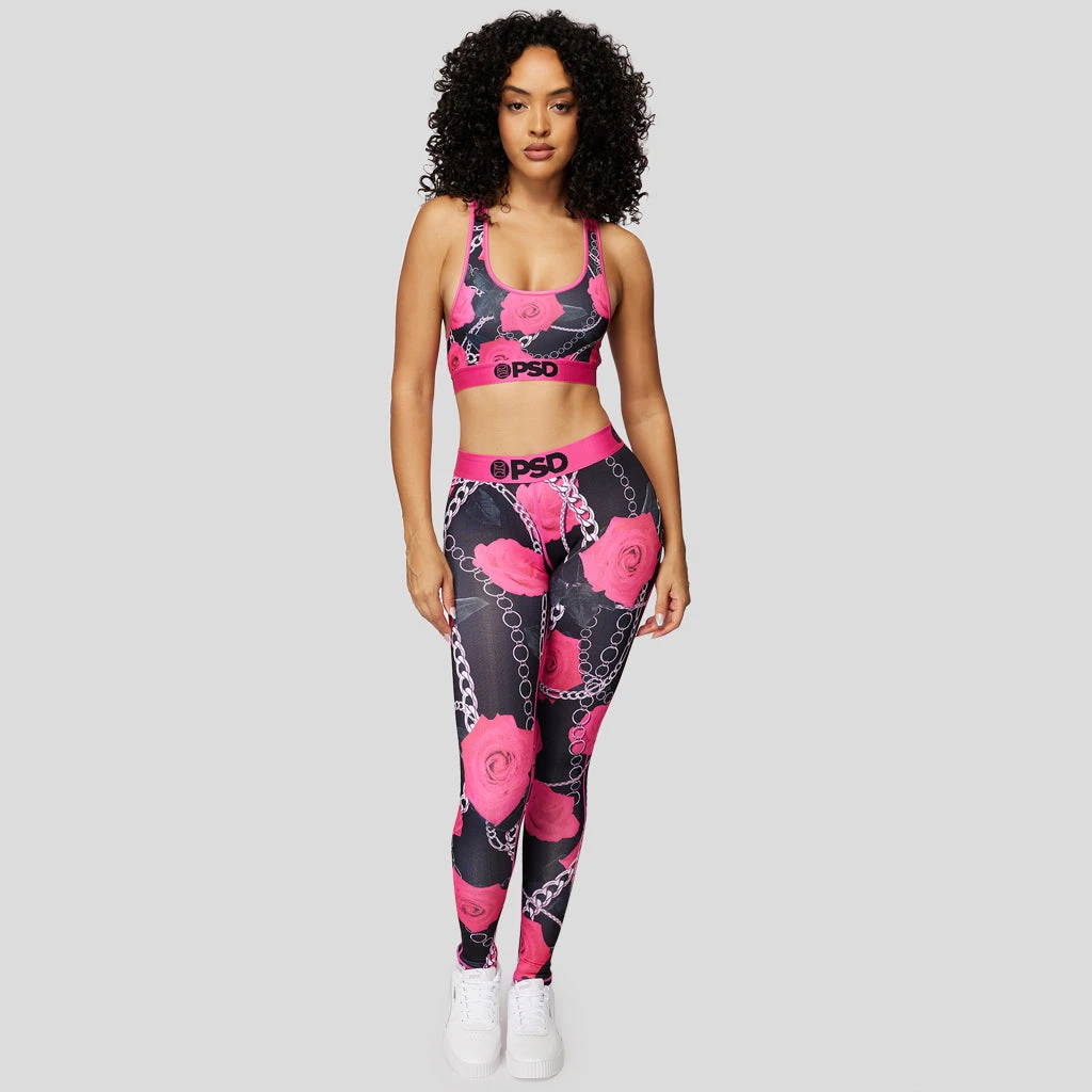 PSD Underwear Neon Pink Rose Legging LEGGINGS 1 PSD Underwear Neon Pink Rose Legging LEGGINGS
