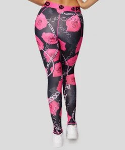 PSD Underwear Neon Pink Rose Legging LEGGINGS 8 PSD Underwear Neon Pink Rose Legging LEGGINGS