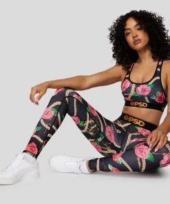PSD Underwear Chained Garden Pink Legging LEGGINGS 9 PSD Underwear Chained Garden Pink Legging LEGGINGS