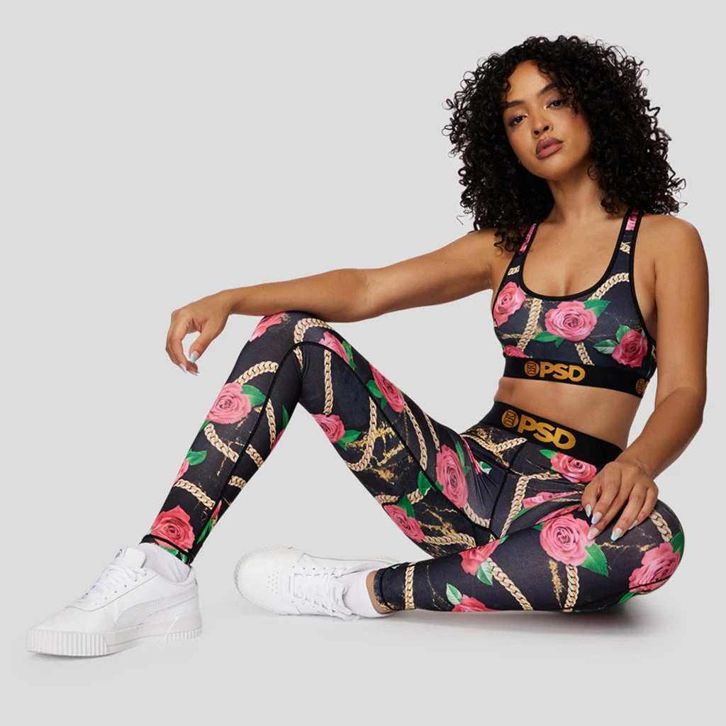 PSD Underwear Chained Garden Pink Legging LEGGINGS 5 PSD Underwear Chained Garden Pink Legging LEGGINGS