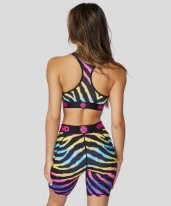 PSD Underwear Rainbow Zebra Biker Short 5 PSD Underwear Rainbow Zebra Biker Short