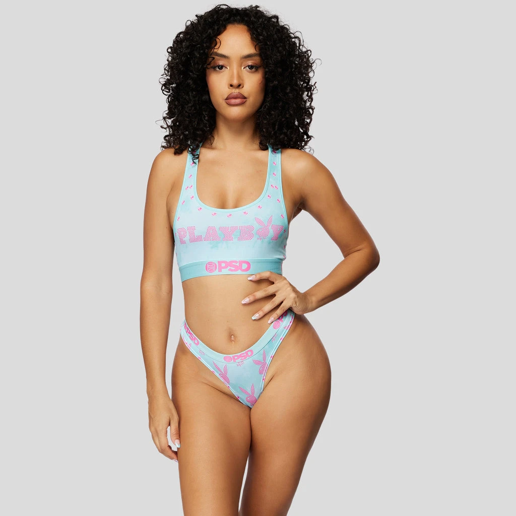 PSD Underwear Playboy - Bunny Y2K Teal Thong PSD Underwear Playboy - Bunny Y2K Teal Thong