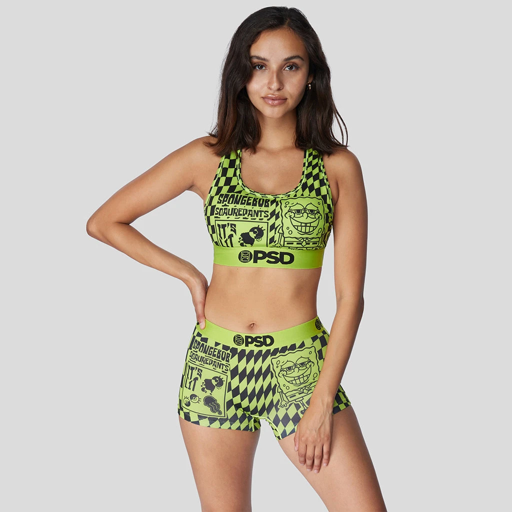 PSD Underwear Spongebob - Spongebob Is Lit Performance Sports Bra 1 PSD Underwear Spongebob - Spongebob Is Lit Performance Sports Bra