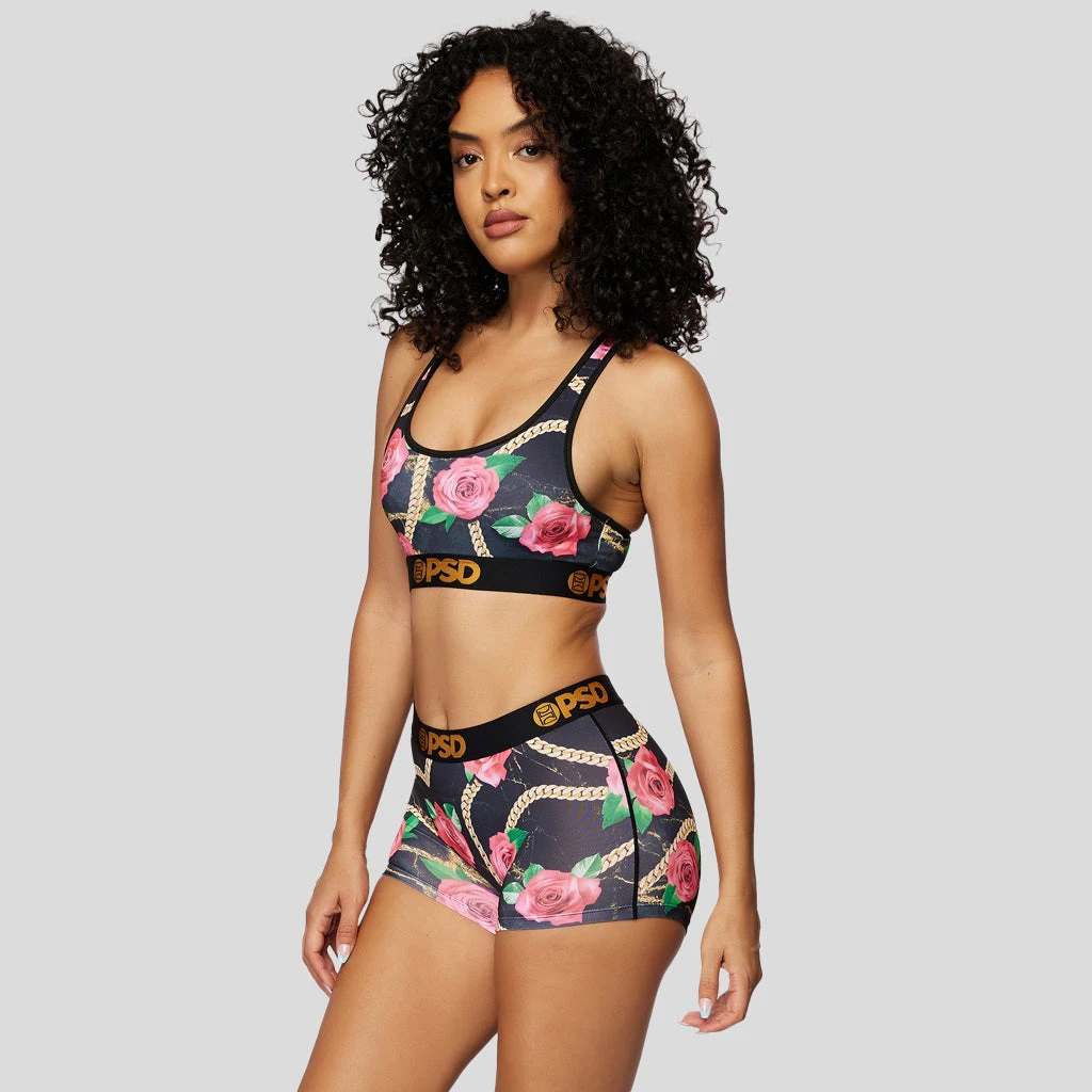 PSD Underwear Chained Garden Pink Sports Bra PSD Underwear Chained Garden Pink Sports Bra