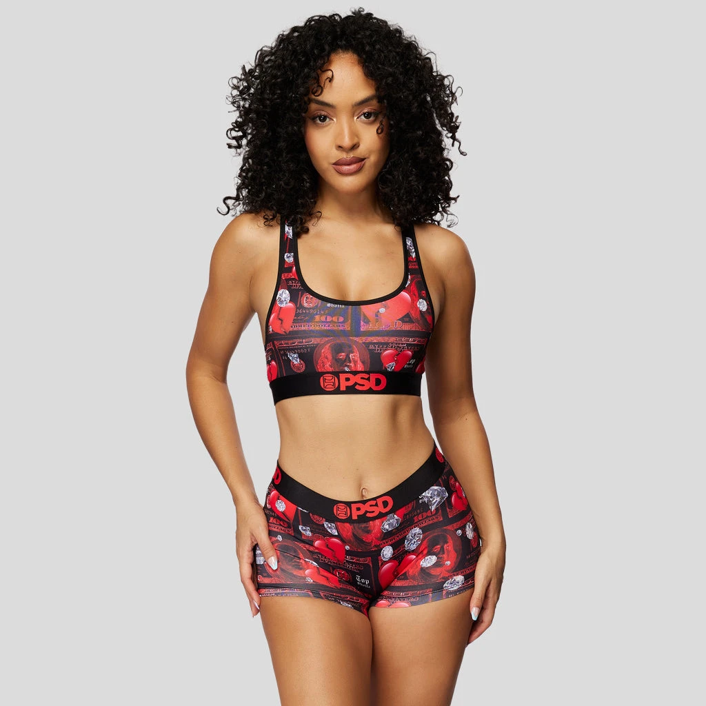 PSD Underwear NLE Choppa - Broken Benjis Sports Bra 1 PSD Underwear NLE Choppa - Broken Benjis Sports Bra