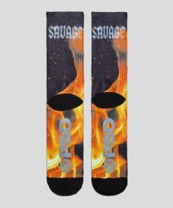 PSD Underwear Savage Flames Socks