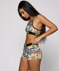 PSD Underwear Tie Dye Sunflower Mix Sports Bra