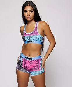 PSD Underwear Pop Patchwork Sports Bra