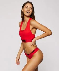 PSD Underwear Solids Thong - Red