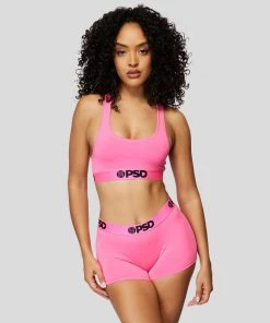 PSD Underwear Solids Sports Bra - Pink