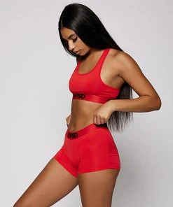 PSD Underwear Solids Sports Bra - Red 5 PSD Underwear Solids Sports Bra - Red