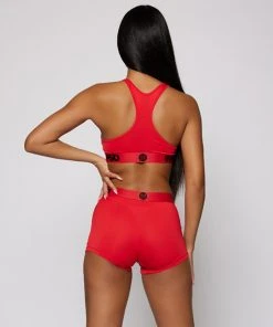 PSD Underwear Solids Sports Bra - Red