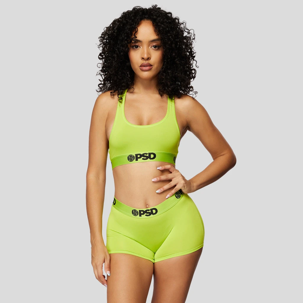 PSD Underwear Solids Sports Bra - Yellow 1 PSD Underwear Solids Sports Bra - Yellow