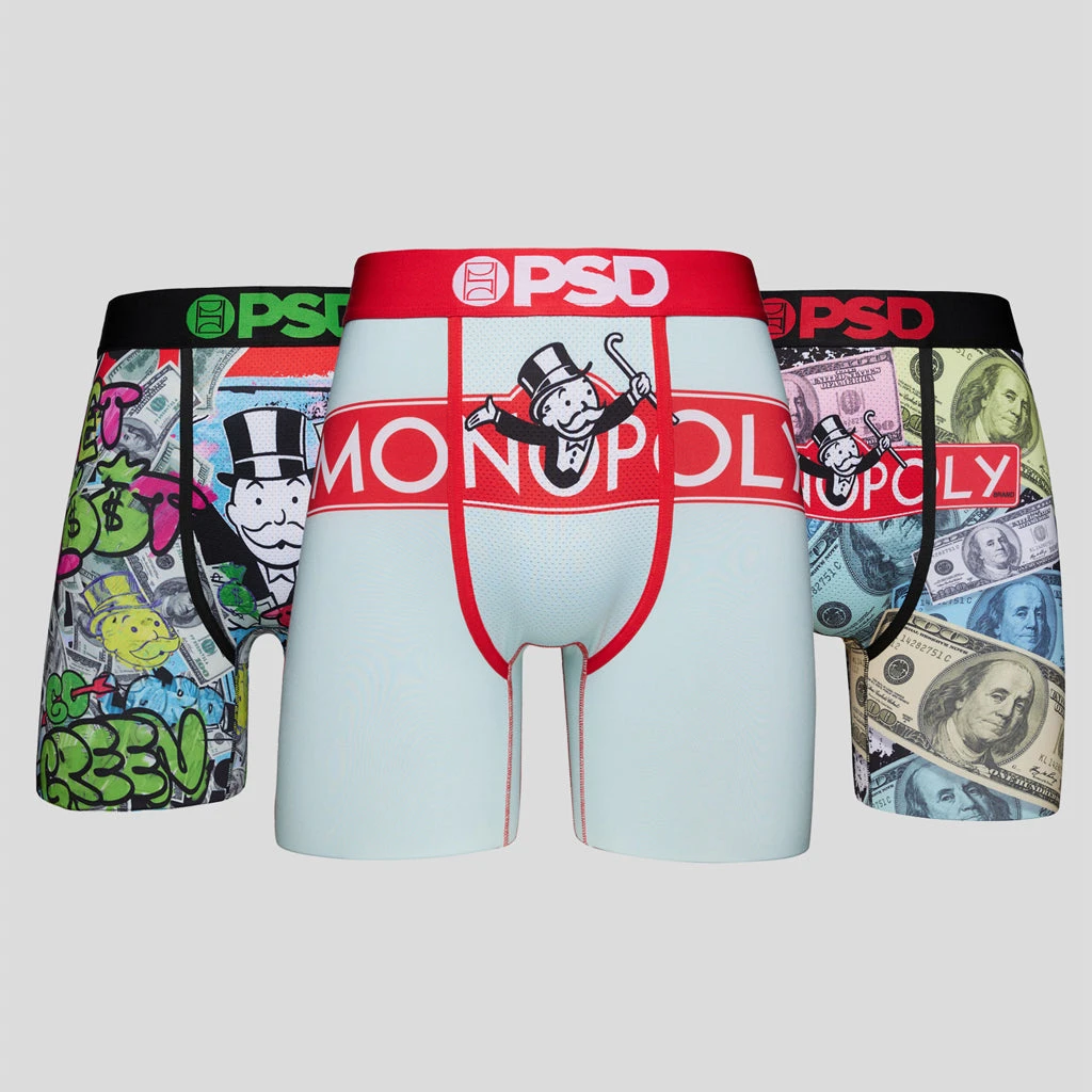 PSD Underwear 3 PACKS Monopoly Money 3-Pack 1 PSD Underwear 3 PACKS Monopoly Money 3-Pack