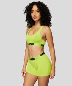 PSD Underwear Solids Boy Short Long - Yellow