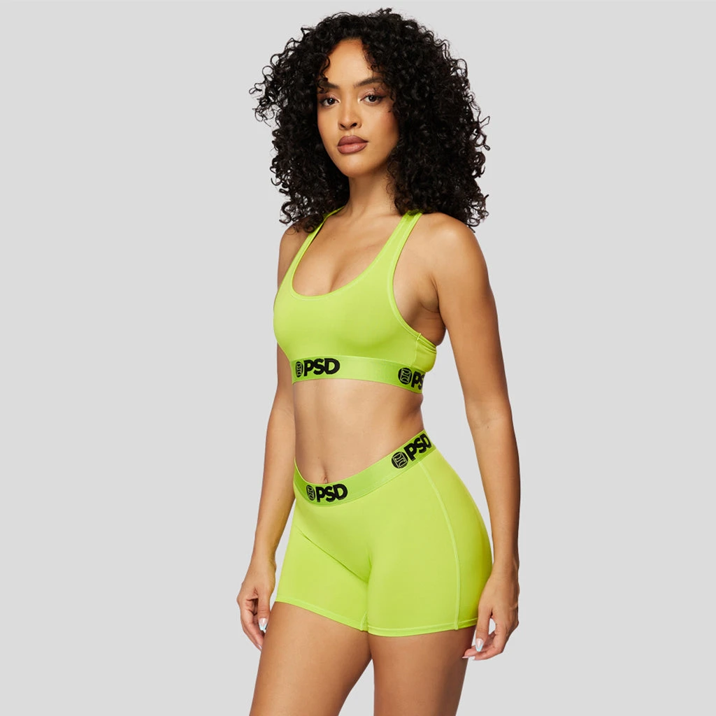 PSD Underwear Solids Boy Short Long - Yellow 2 PSD Underwear Solids Boy Short Long - Yellow