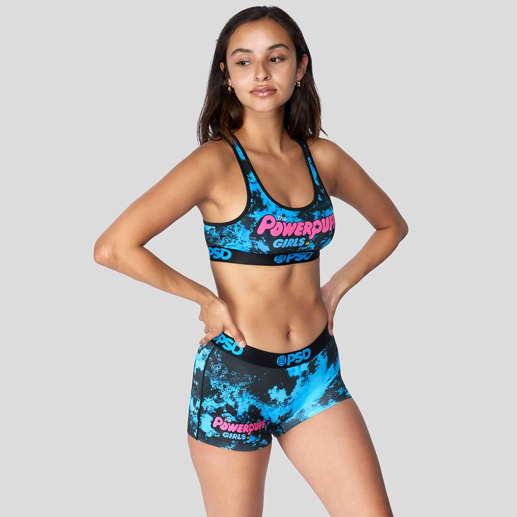 PSD Underwear The Powerpuff Girls - Acid Blue Sports Bra PSD Underwear The Powerpuff Girls - Acid Blue Sports Bra