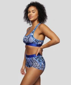 PSD Underwear Spliced Skins Blue Boy Short