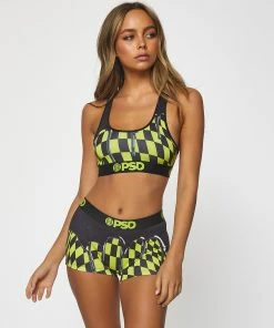 PSD Underwear Neon Drip Check Boy Short