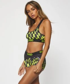 PSD Underwear Neon Drip Check Boy Short