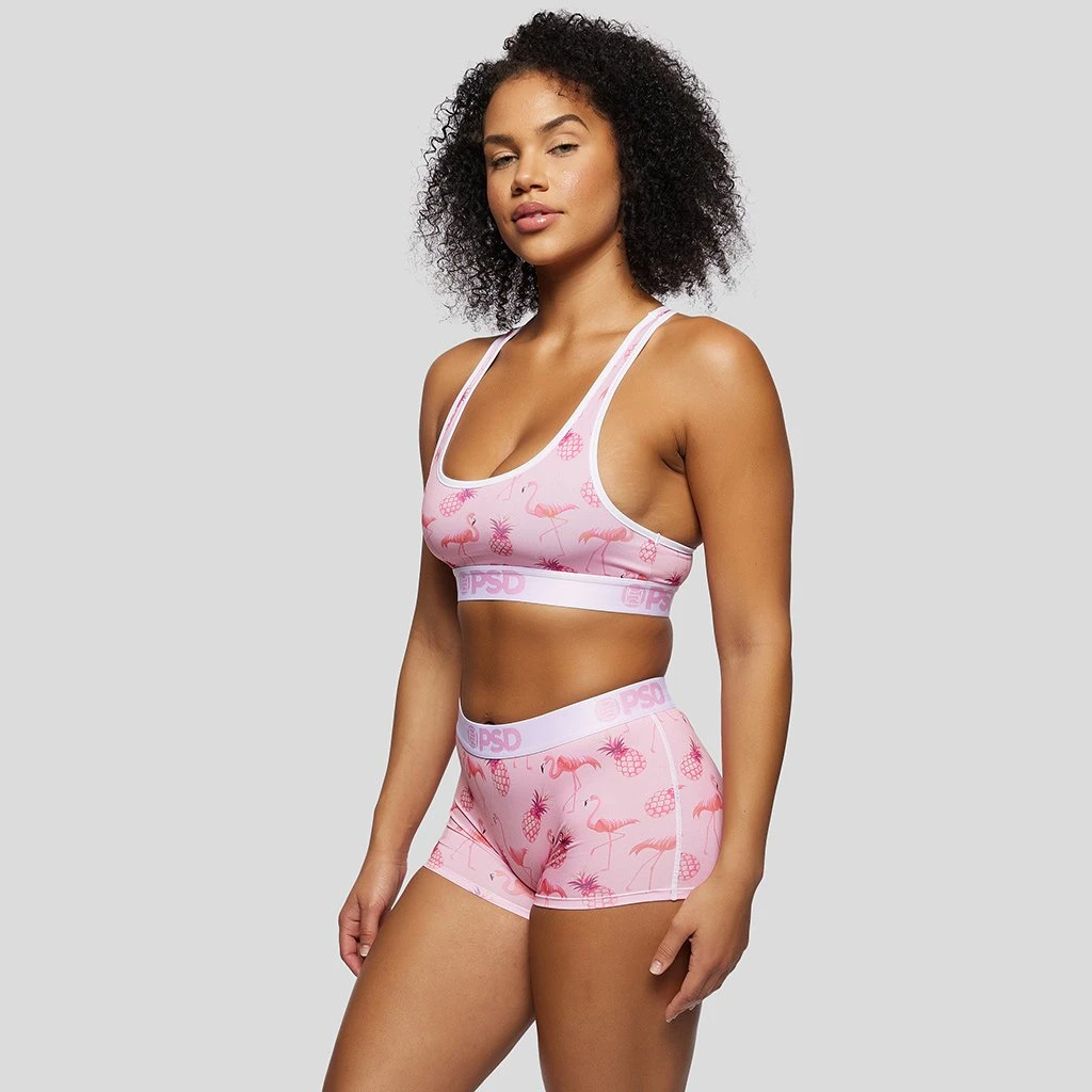 PSD Underwear Pink Flamingo Boy Short 2 PSD Underwear Pink Flamingo Boy Short