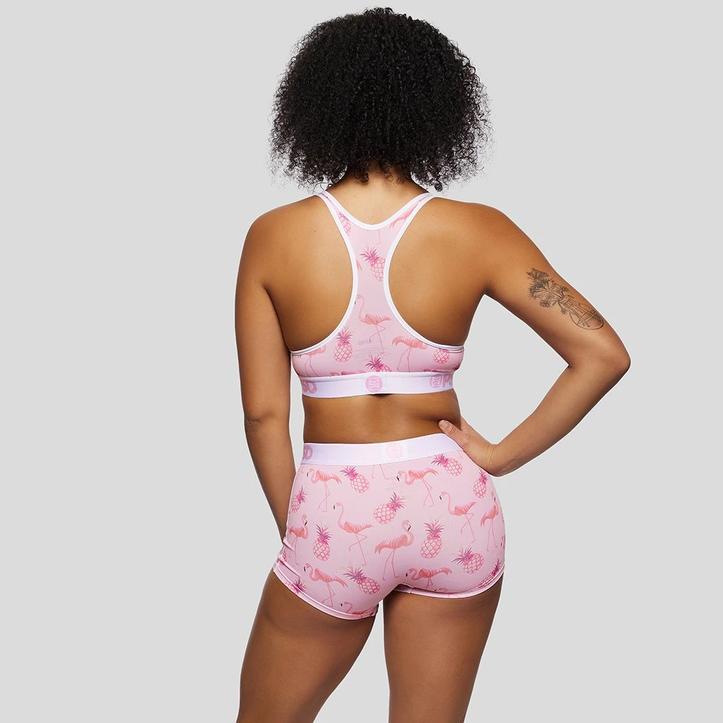 PSD Underwear Pink Flamingo Boy Short 3 PSD Underwear Pink Flamingo Boy Short