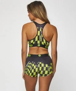 PSD Underwear Neon Drip Check Sports Bra 5 PSD Underwear Neon Drip Check Sports Bra