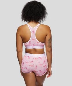PSD Underwear Pink Flamingo Sports Bra