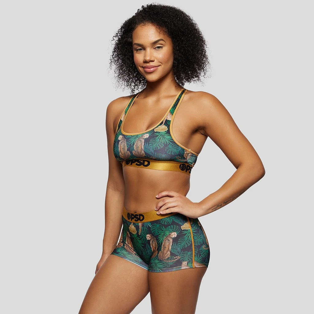 PSD Underwear Leopard Jungle Sports Bra 1 PSD Underwear Leopard Jungle Sports Bra
