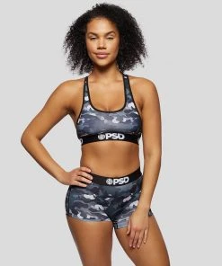 PSD Underwear Black Camo Sports Bra