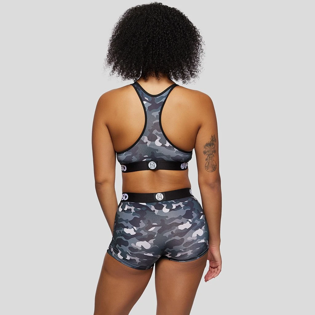 PSD Underwear Black Camo Sports Bra 3 PSD Underwear Black Camo Sports Bra