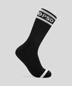 PSD Underwear Crew Socks 3-Pack Black